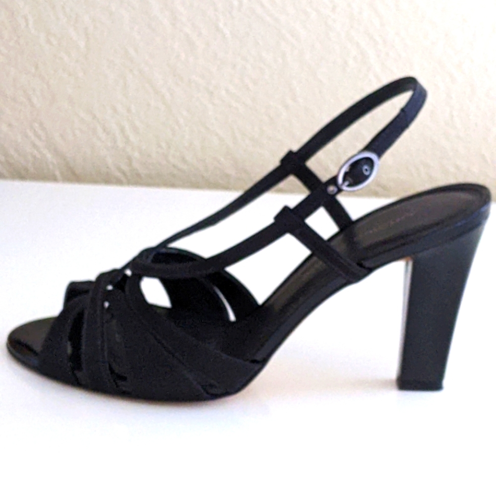 ANTONIO MELANI PEEP TOE HIGH HEELS STRAPPY SANDALS